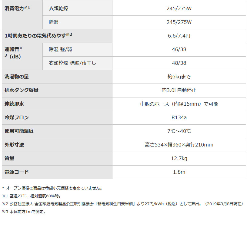三菱電機 衣類乾燥除湿機(コンプレッサー式)MJ-M100PX-W